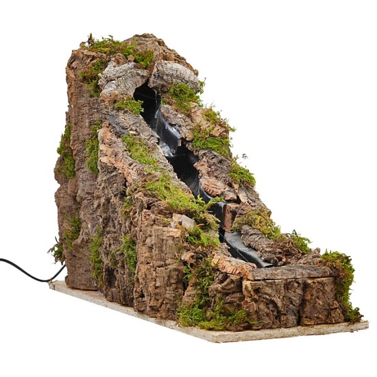 Cascata per presepe con acqua corrente
