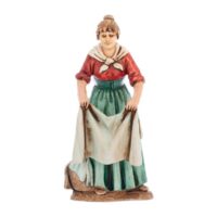 Pastore donna che stende il bucato